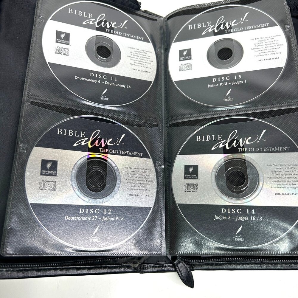 Bible Alive! 61 Audio Bible CD Set In Black Zipper‎ Case Old & New Testament